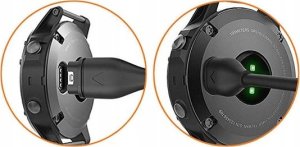 QIKtech ŁADOWARKA KABEL USB DO GARMIN FENIX 5 5X 6 6S 6X 7 7X VIVOACTIVE 3 4 4S 5 1m (czarny) 8
