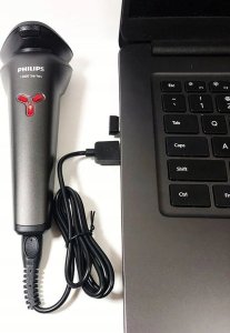 QIKtech Kabel USB do golarka Philips OneBlade QP2824 QP2834 QP4530 QP4630 QP4631 (czarny) 3