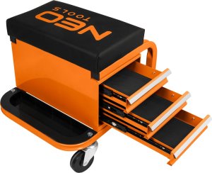 Neo Stołek warsztatowy na kółkach z szufladami na narzędzia (11-605) 2