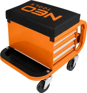 Neo Stołek warsztatowy na kółkach z szufladami na narzędzia (11-605) 4