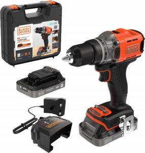 Black&Decker Akku-Bohrschrauber 18V 2x2Ah.2G.Kof BCD382D2XK 1