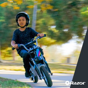 Motocykl elektryczny Razor MX350 Dirt czarny  wytrzymały cross dla młodzieży 6