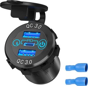 Motocyklowe gniazdo 2x USB 3.0 1x USB Typ-C PD eXtreme MUS15 1