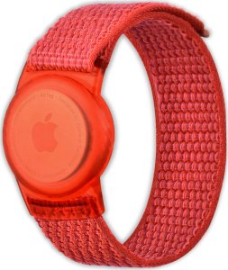 Opaska pasek dla dzieci Vanfone do Apple AirTag, czerwony 1