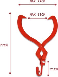 Chwytak do drewna 610mm 450kg 10