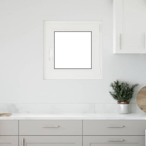 vidaXL Okno piwniczne RISOR 50x50 cm uchylno-rozwierne DIN prawe białe 1