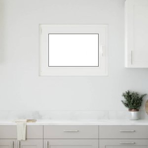 vidaXL Okno piwniczne RISOR 80x70 cm uchylno-rozwierne DIN lewe białe 1