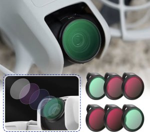 ZESTAW 6 FILTRÓW BRDRC DO DRONA  DJI NEO - SZARE ND8, ND16, ND32, ND64, POLARYZACYJNE CPL, ULTRAFIOLETOWY MCUV 5
