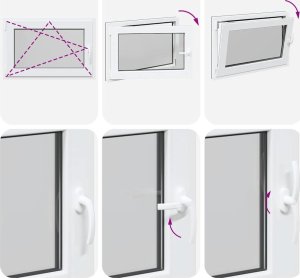 vidaXL Okno piwniczne RISOR 90x50 cm uchylno-rozwierne DIN lewe 8