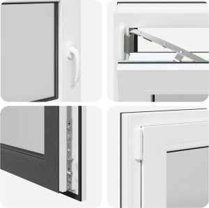 vidaXL Okno piwniczne RISOR 90x50 cm uchylno-rozwierne DIN lewe 9