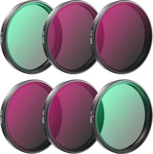ZESTAW 6X FILTR POLARYZACYJNY CPL + ULTRAFIOLETOWY UV + SZARY ND8 ND16 ND32 ND64 DO DJI OSMO ACTION 3, 4, 5PRO 1
