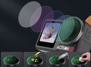 ZESTAW 6X FILTR POLARYZACYJNY CPL + ULTRAFIOLETOWY UV + SZARY ND8 ND16 ND32 ND64 DO DJI OSMO ACTION 3, 4, 5PRO 13