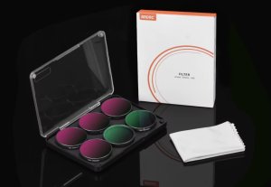 ZESTAW 6X FILTR POLARYZACYJNY CPL + ULTRAFIOLETOWY UV + SZARY ND8 ND16 ND32 ND64 DO DJI OSMO ACTION 3, 4, 5PRO 2
