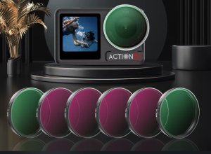 ZESTAW 6X FILTR POLARYZACYJNY CPL + ULTRAFIOLETOWY UV + SZARY ND8 ND16 ND32 ND64 DO DJI OSMO ACTION 3, 4, 5PRO 6