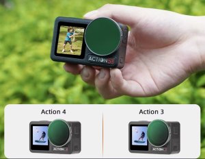 ZESTAW 6X FILTR POLARYZACYJNY CPL + ULTRAFIOLETOWY UV + SZARY ND8 ND16 ND32 ND64 DO DJI OSMO ACTION 3, 4, 5PRO 9