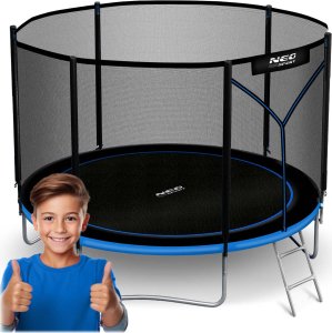 NeoSport Trampolina ogrodowa 6ft/183cm z siatką zewnętrzną i drabinką 1