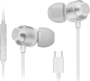 Słuchawki przewodowe douszne USB Typ-C MAG-C Airbass (biały) 1