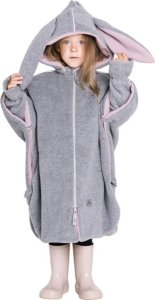 Patulove ponczo samochodowe FUNNY BUNNY rozm. S Różowy 3