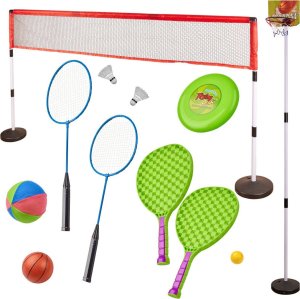 Zestaw sportowy 5w1 badminton koszykówka siatkówka tenis frisbee Kik Sp. z o. o. Sp. k. 1