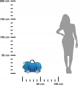 Walizeczka dla dzieci z tworzywa sztucznego, 52 x 21 x 32 cm 3