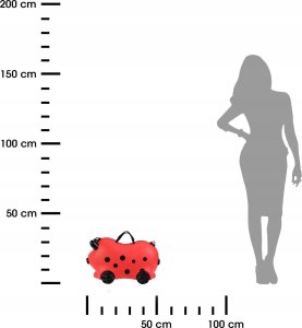 Walizeczka dla dzieci z tworzywa sztucznego, 52 x 21 x 32 cm 3