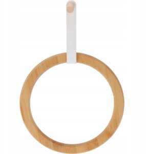 Bambusowy wieszak koło na ręczniki, Ø 21 cm 1