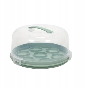 Przenośne pudełko na tort lub muffinki, Ø 25 x 14 cm 4