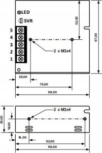 MPL ZASILACZ IMPULSOWY MODUŁOWY 12V/ 1.25A 3