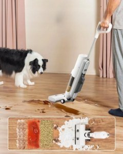 Odkurzacz pionowy Proscenic F10 Pro Smart 3w1 odkurzacz bezprzewodowy 230W biały 2024 3