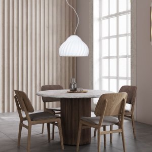 HEXE Lampa wisząca SILVO 200 biała 1 x E27 HX0292 2