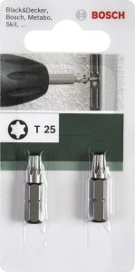 Bosch BITS T40 25MM 1/4 STANDARD 2STK 3