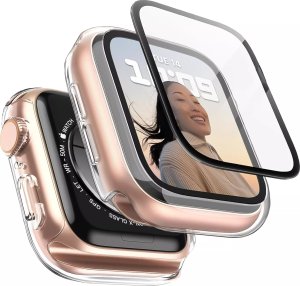 Obudowa ochronna z szkłem Alogy Protector Case 2w1 nakładka etui do Apple Watch 10 42mm Przezroczysta 11