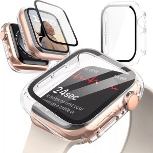 Obudowa ochronna z szkłem Alogy Protector Case 2w1 nakładka etui do Apple Watch 10 42mm Przezroczysta 12