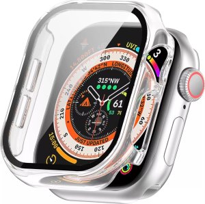 Obudowa ochronna z szkłem Alogy Protector Case 2w1 nakładka etui do Apple Watch 10 42mm Przezroczysta 13