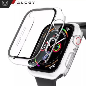 Obudowa ochronna z szkłem Alogy Protector Case 2w1 nakładka etui do Apple Watch 10 42mm Przezroczysta 14