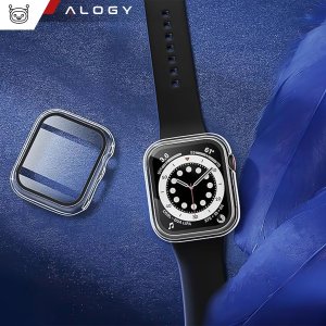 Obudowa ochronna z szkłem Alogy Protector Case 2w1 nakładka etui do Apple Watch 10 42mm Przezroczysta 9