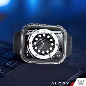 Obudowa ochronna z szkłem Alogy Protector Case 2w1 nakładka etui do Apple Watch 10 42mm Przezroczysta 10