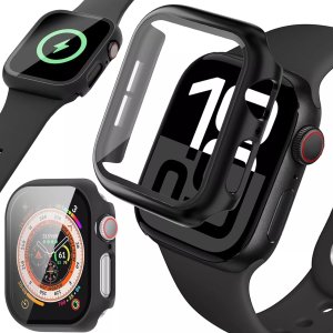 Obudowa ochronna z szkłem Alogy Protector Case 2w1 nakładka etui do Apple Watch 10 42mm Czarna 14