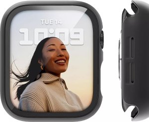 Obudowa ochronna z szkłem Alogy Protector Case 2w1 nakładka etui do Apple Watch 10 42mm Czarna 10