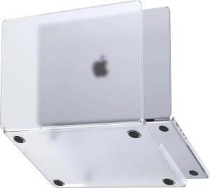 Etui do Apple Macbook Air 13.6 - M2/M3 2022/2023/2024/2025 Alogy AirGuard Elastyczna obudowa Matowa Przezroczysta Biel 16