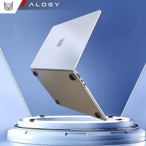 Etui do Apple Macbook Air 13.6 - M2/M3 2022/2023/2024/2025 Alogy AirGuard Elastyczna obudowa Matowa Przezroczysta Biel 3