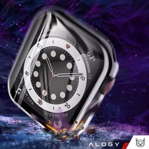 Obudowa ochronna z szkłem Alogy Protector Case 2w1 nakładka etui do Apple Watch 10 46mm Przezroczysta 3