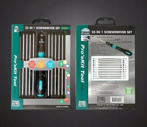 Pros Kit Atsuktuvas su keiciamomis serdimis (24 vnt), SD-9824 Pro'sKit 3