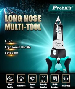 Pros Kit Reples universalios ilgomis ziaunomis 225mm CP-420, Pro'sKit 4