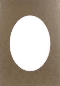 Passepartout 21x29.7, golden oval 2