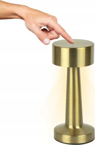 Lampa stołowa Emos Ładowany stolowa lampa RIWIA 1W 120lm CCT zmienne kolory 1800mAh złoty 3