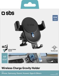 SBS ventilation slot universal holder inductive black 2