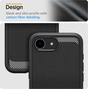 Spigen SPIGEN futerał RUGGED ARMOR MAG kompatybilny z MagSafe do IPHONE SE 4 matte black 12