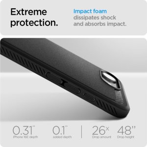 Spigen SPIGEN futerał RUGGED ARMOR MAG kompatybilny z MagSafe do IPHONE SE 4 matte black 13