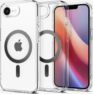 SPIGEN futerał ULTRA HYBRID MAG kompatybilny z MagSafe do IPHONE SE 4 2025 carbon fiber 2